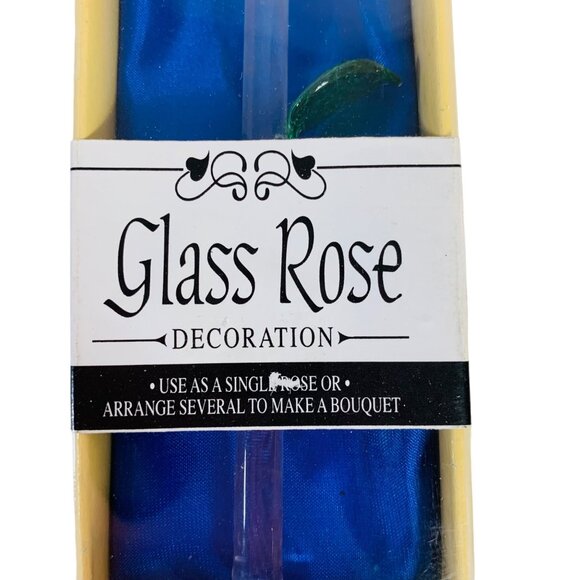 Elegant Glass Red Rose Decoration With Box Crystal Art Flower Gift Home Decor - Picture 5 of 6